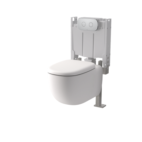 CONTURA II Cleanflush® Invisi Serise II® Wall Hung toilet suite - Hera Bathware