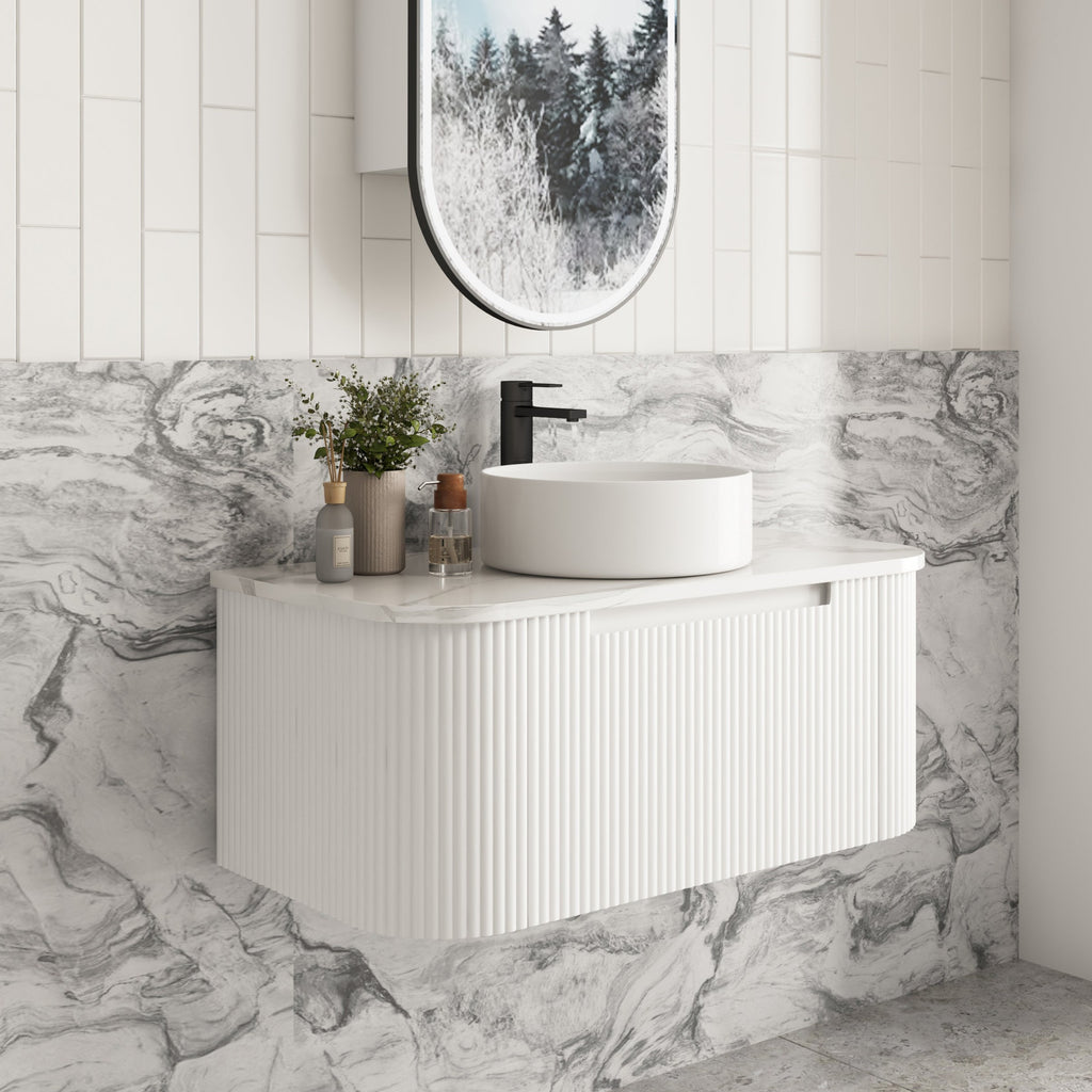 Savio Wall Hung Vanity 900mm - Hera Bathware