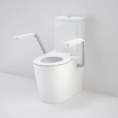 Caroma Care 660 Cleanflushed® WFCC Easy Height suite with Armrests and SF Seat 2378.00 at Hera Bathware