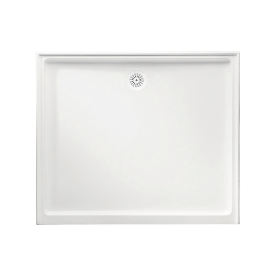 Johnson Suisse Marbletrend Flinders Polymarble 1220×820, Rectangular Shower Base, Rear Outlet | Hera Bathware