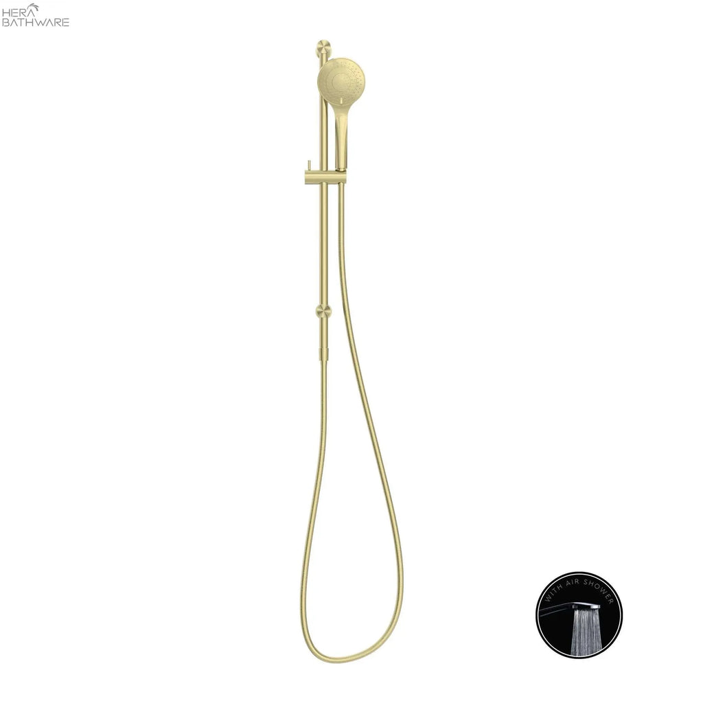 Nero OPAL Rail Shower with Air Shower - Brushed Gold 579.15 at Hera Bathware