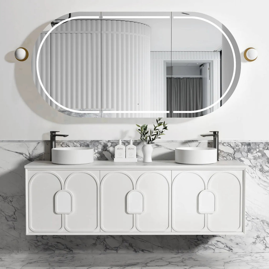 Otti LAGUNA 1800mm Stain White Vanity | Hera Bathware