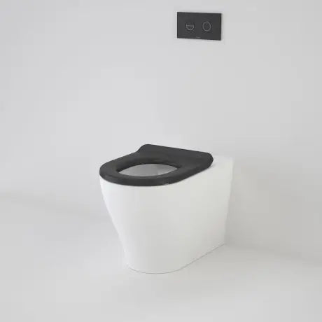 Caroma School Smart cf wall faced invisi suite with Liano single flap seat 1150.00 at Hera Bathware