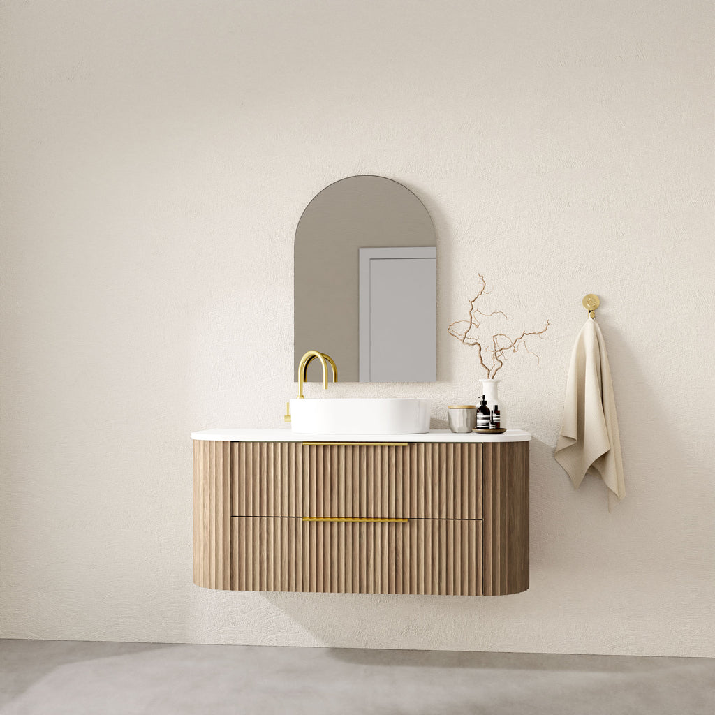 2 Drawers | The Shore Bathroom Wall Hung Vanity 750/900/1200/1500/1800mm - Hera Bathware