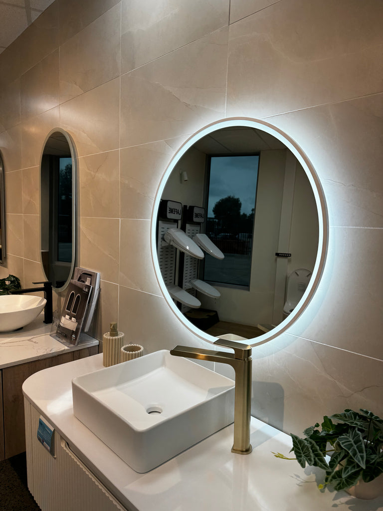 WINDSOR Frameless Sensor Round LED Mirror 700/900mm - Hera Bathware