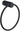 Mica Fluted Towel Ring - Hera BathwareMatte Black