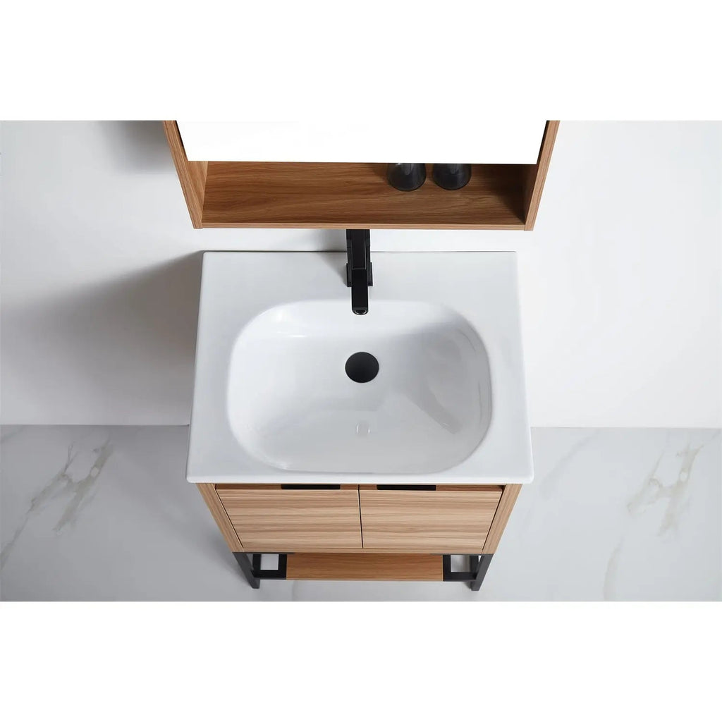 Maple Timber Line Free Standing Vanity - 600mm - Hera Bathware