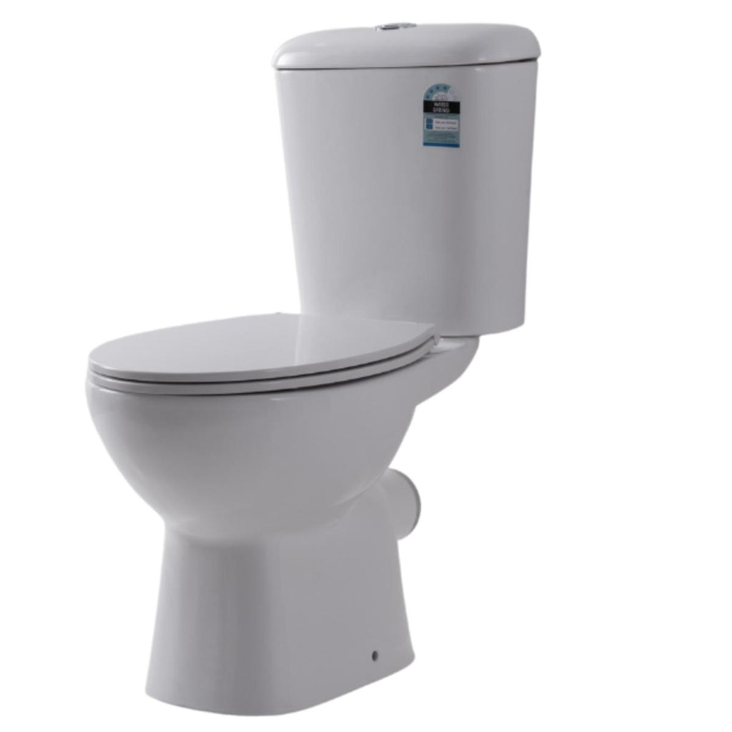 Cob & Pen Vogue Casey Rimless Nano Close Coupled Toilet Suite - P Trap | Hera Bathware