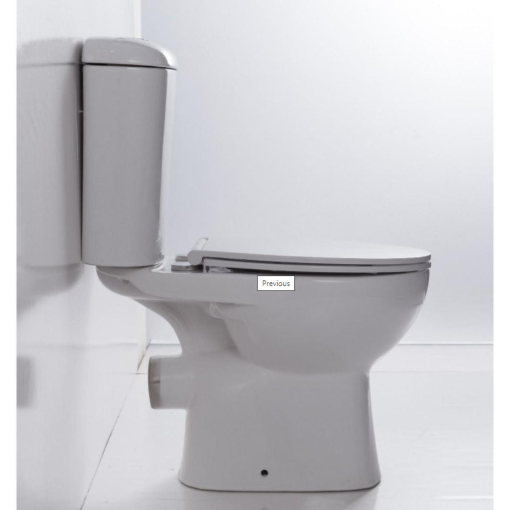 Cob & Pen Vogue Casey Rimless Nano Close Coupled Toilet Suite - P Trap | Hera Bathware