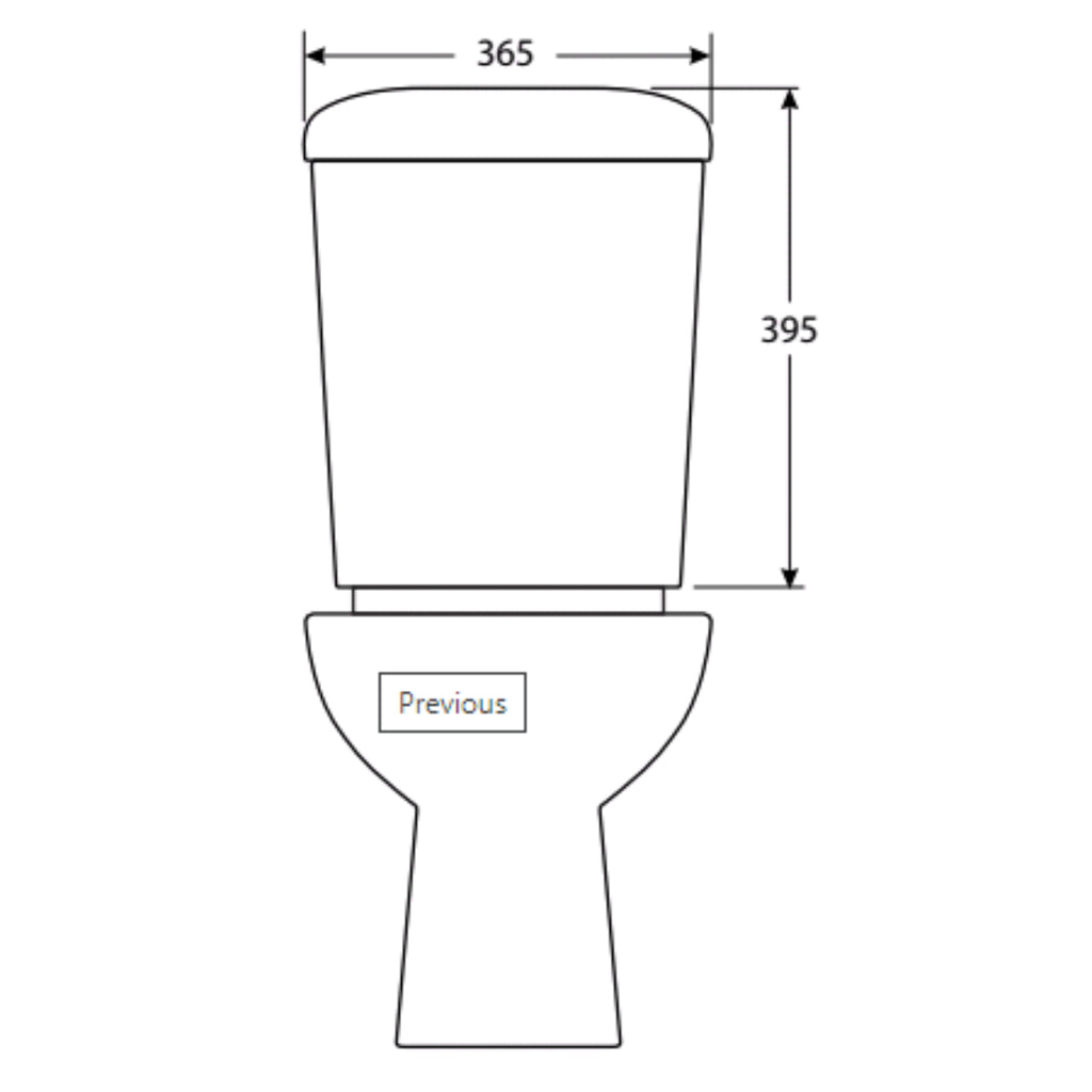 Cob & Pen Vogue Casey Rimless Nano Close Coupled Toilet Suite - P Trap | Hera Bathware