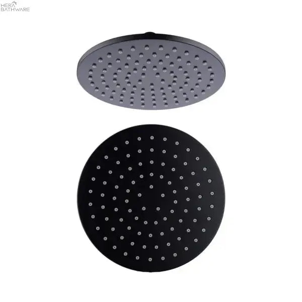200MM Round Shower Head - Hera BathwareMatte Black