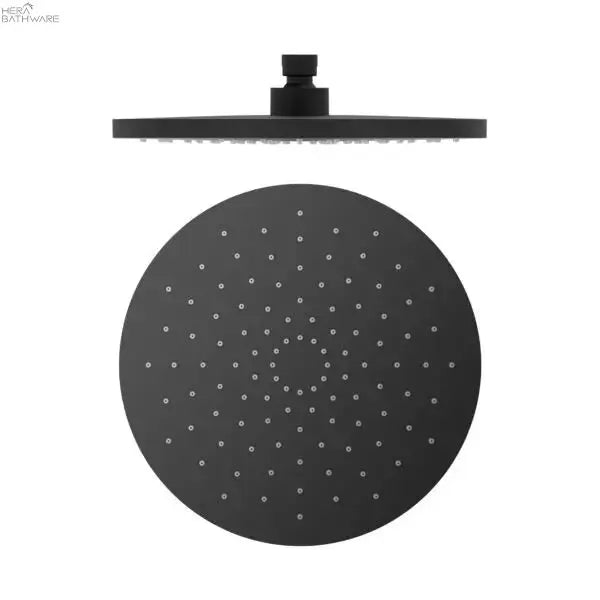 250MM ABS Round Shower Head - Hera BathwareMatte Black