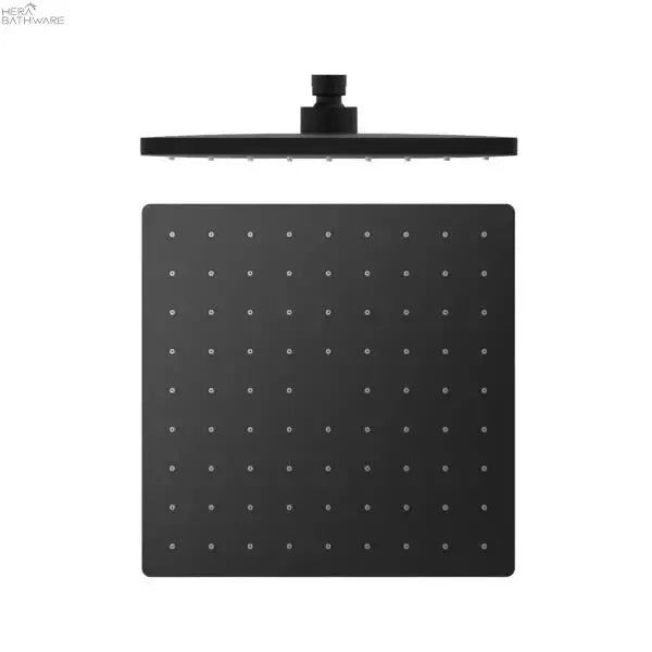 250MM ABS Square Shower Head - Hera BathwareMatte Black
