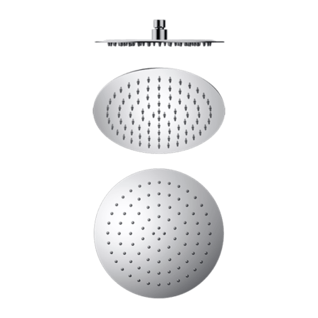 250mm Round Stainless Steel Shower Head - Hera BathwareChrome