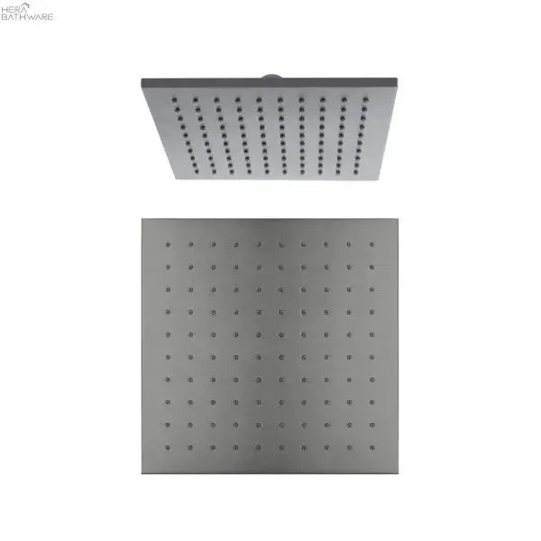 250MM Square Shower Head - Hera BathwareGun Metal