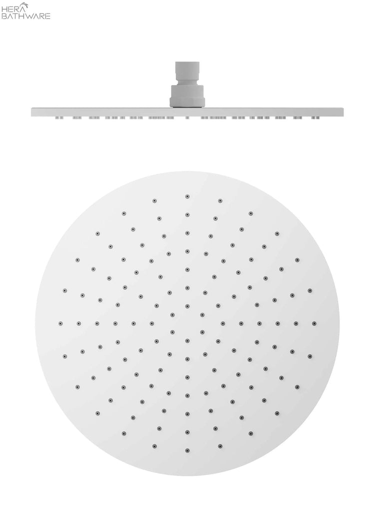 300MM Round Shower Head - Hera BathwareMatte White