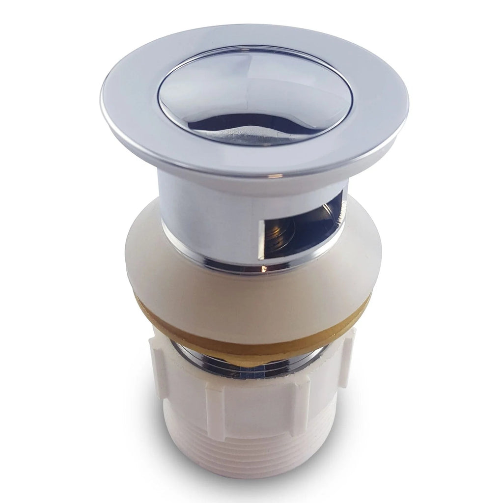 32/40mm Brass Basin Pop Up Waste with/without Overflow - Hera BathwareChromeWith overflow