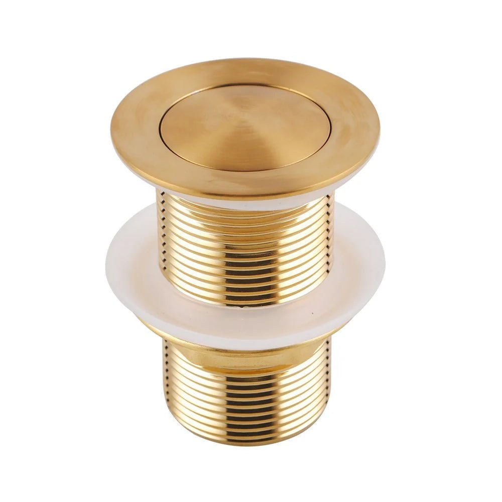 32/40mm Brass Basin Pop Up Waste with/without Overflow - Hera BathwareBrushed BrassWithout overflow