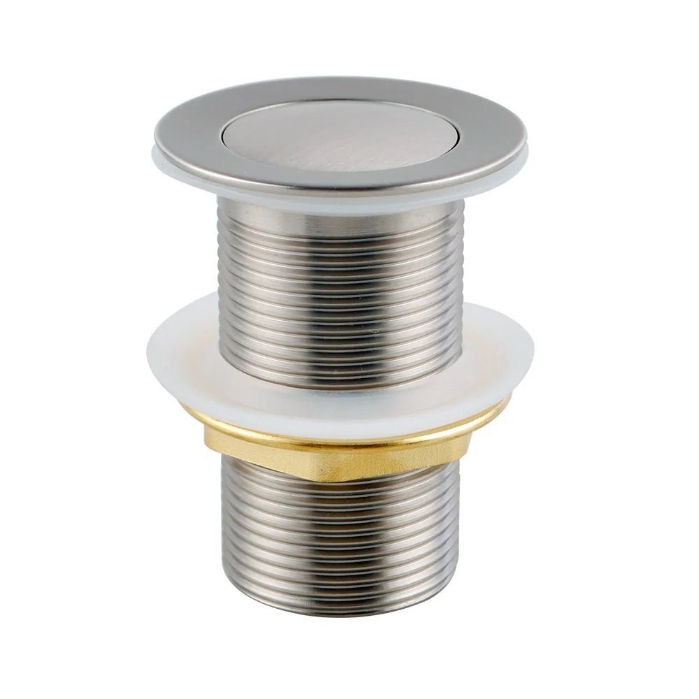 32/40mm Brass Basin Pop Up Waste with/without Overflow - Hera BathwareBrushed NickelWithout overflow