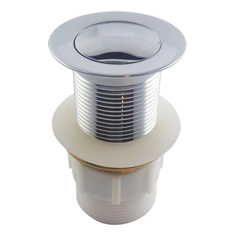 32/40mm Brass Basin Pop Up Waste with/without Overflow - Hera BathwareChromeWithout overflow