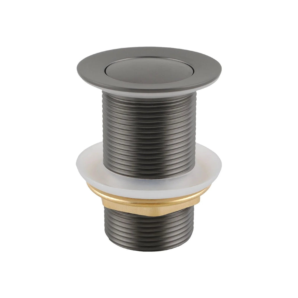 32/40mm Brass Basin Pop Up Waste with/without Overflow - Hera BathwareGun MetalWithout overflow