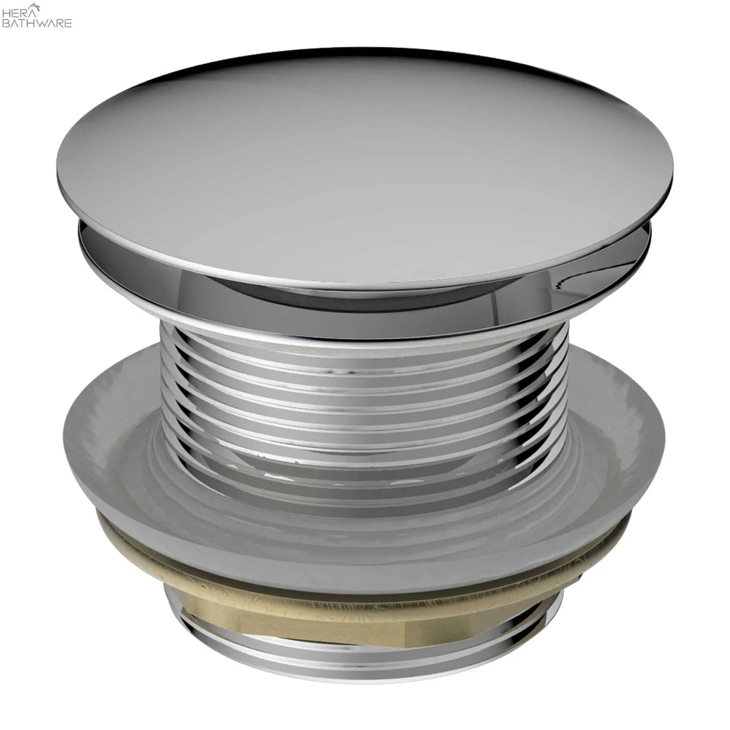 40mm Bath Pop - Up Plug With Removable Waste NO OVERFLOW | NERO - Hera BathwareChrome
