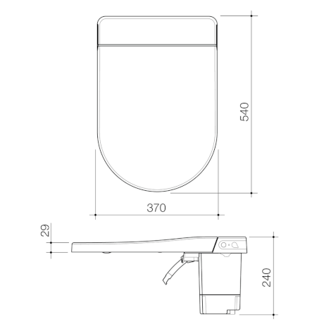 URBANE II Bidet Cleanflush® INVISI SERIES II® Wall Faced Toilet Suite (WITH GERMGARD®) - Hera Bathware