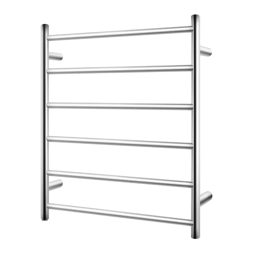 620x600x120mm Round Chrome Electric Heated Towel Rack 6 Bars - Hera BathwareChrome