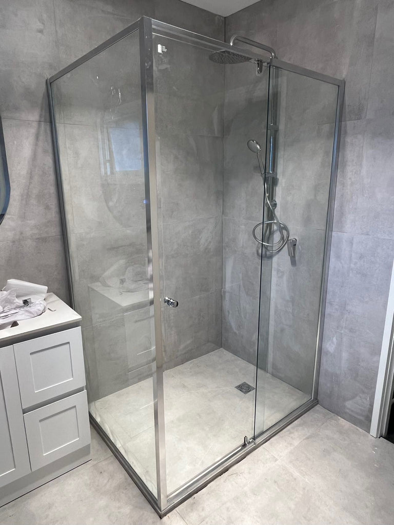 6mm Semi - Frameless Pivot Screen Chrome | Convex - Hera Bathware820 - 900mm