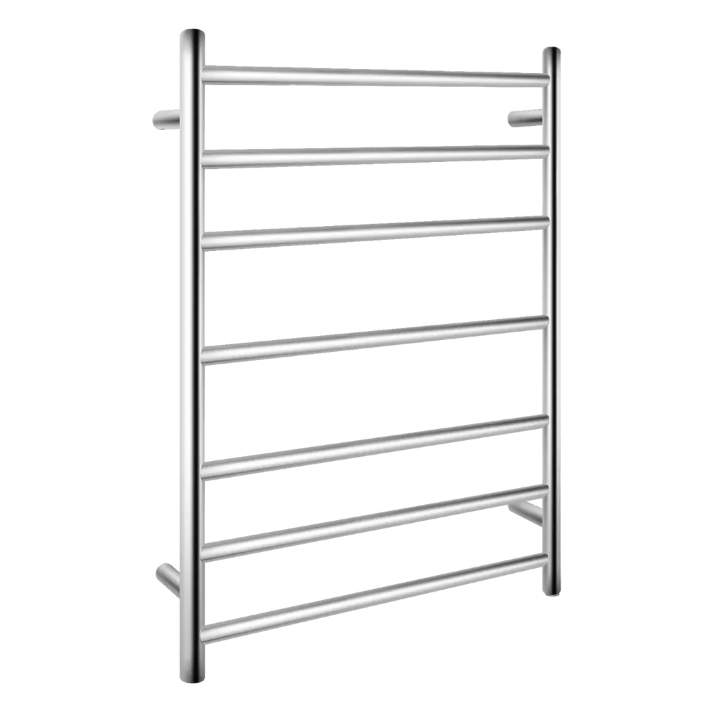 800x600x120mm Round Chrome Electric Heated Towel Rack 7 Bars - Hera BathwareChrome