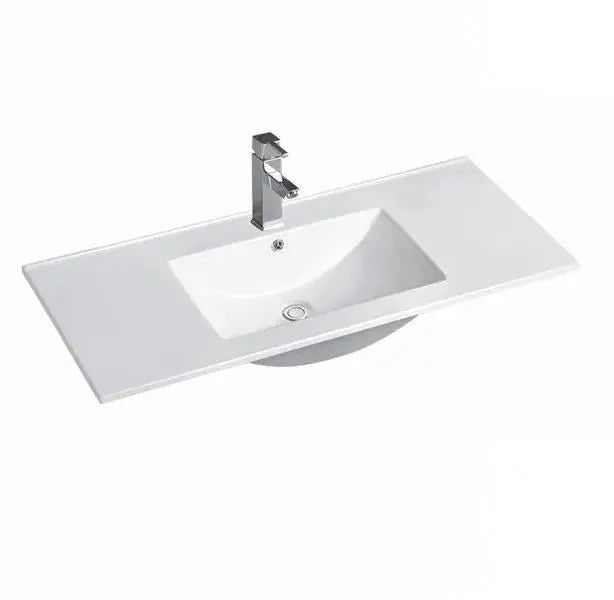 900mm Crystal Ceramic Basin - Top - Hera Bathware