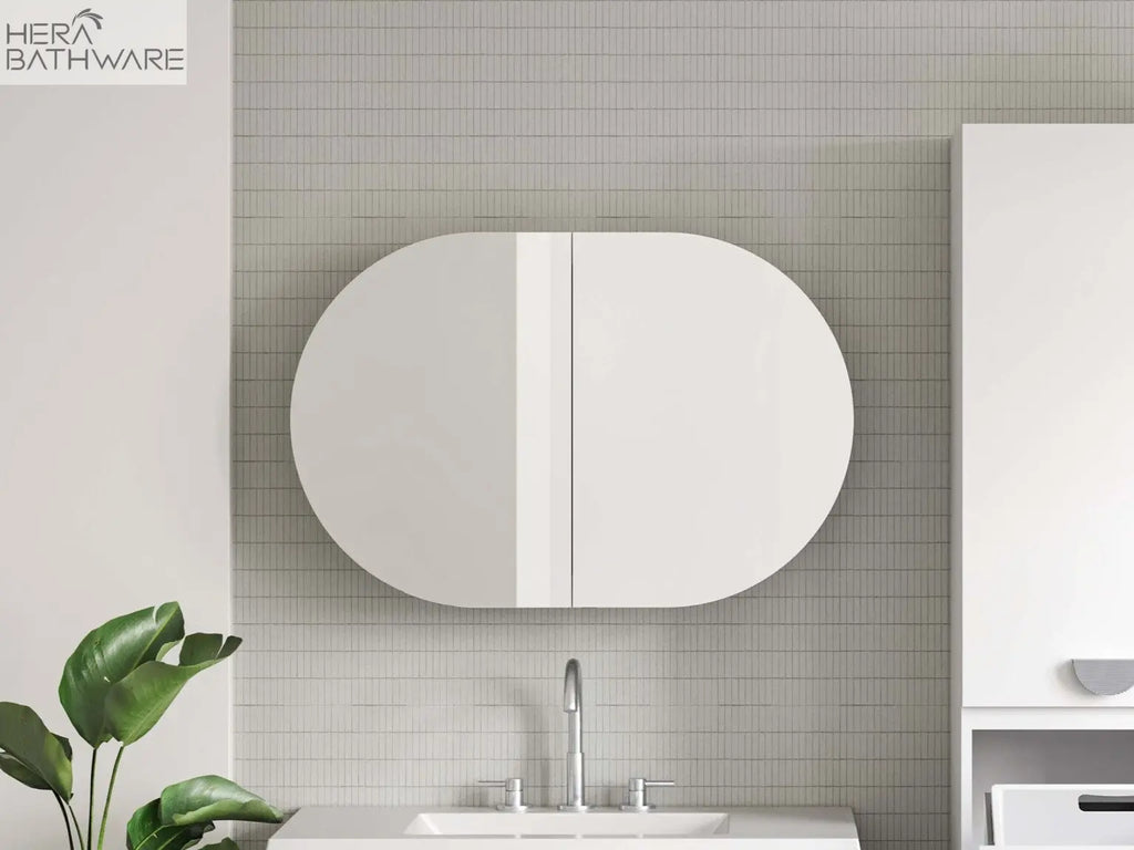 Timberline Ballad Oval Shaving Cabinet | Hera Bathware