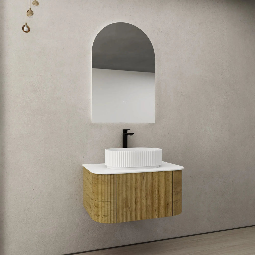 KDK Bathware Bronte Prime Oak Wall Hung Vanity 750 1385.00 at Hera Bathware