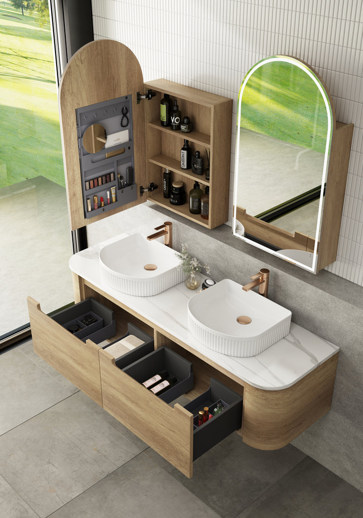 Carita Wall Hung Vanity 1500mm - Hera Bathware