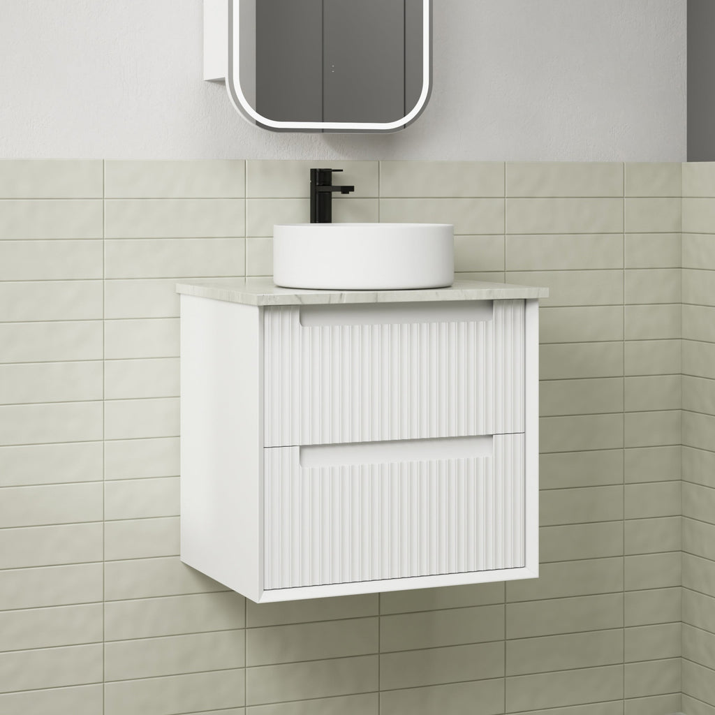 Flauto Wall Hung Vanity 600mm - Hera Bathware