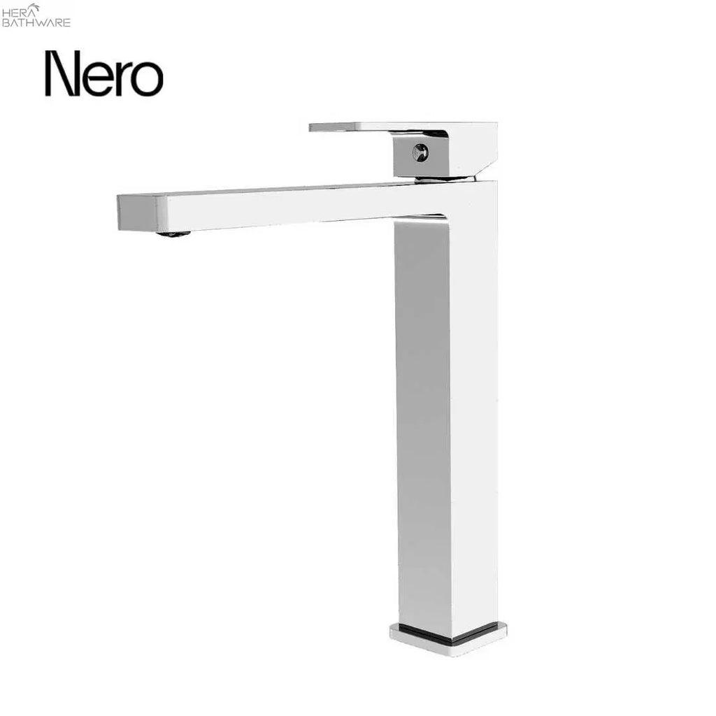 Nero Tapware | CELIA Tall Basin Mixer - Chrome  at Hera Bathware