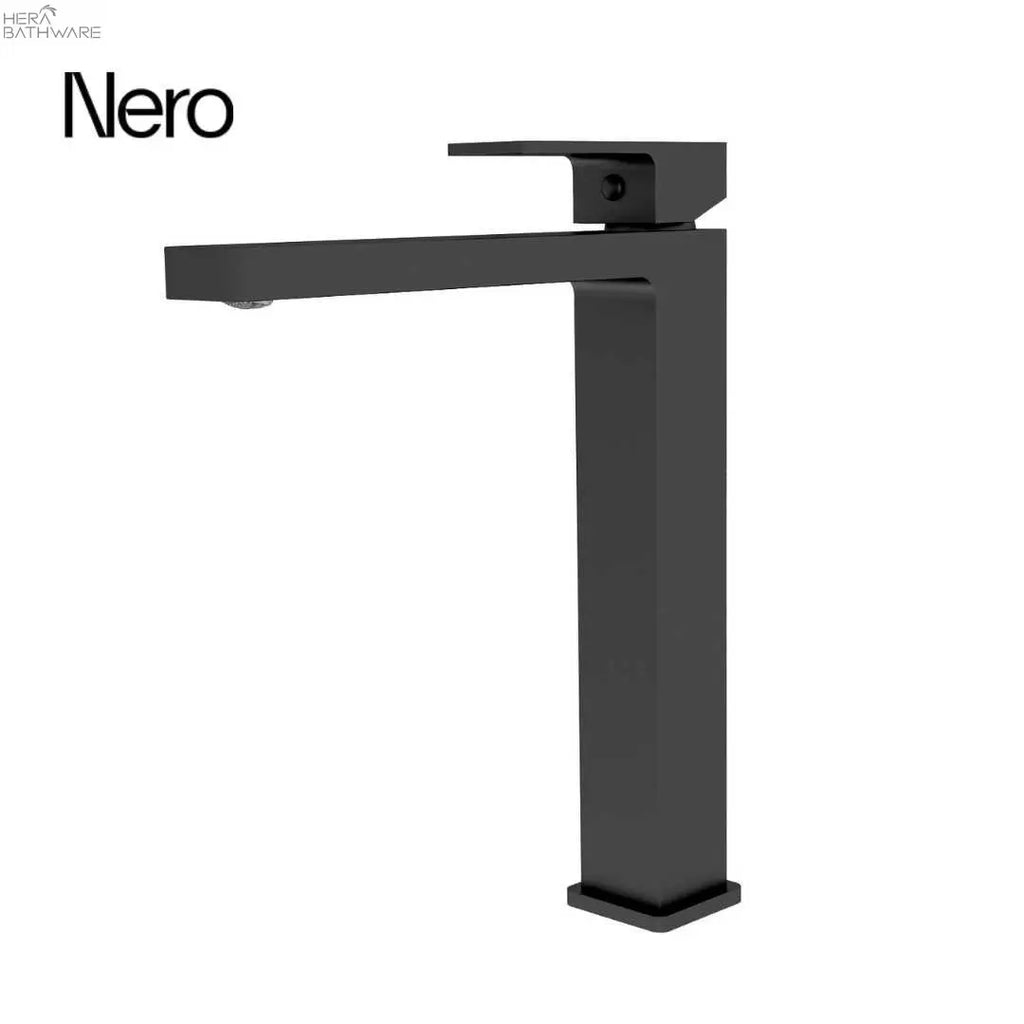 Nero Tapware | CELIA Tall Basin Mixer - Matte Black  at Hera Bathware