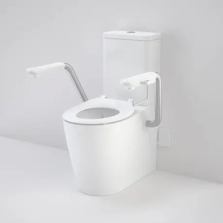 Caroma Care 660 Cleanflushed® WFCC Easy Height suite with Nurse Call Armrests and SF Seat 2508.00 at Hera Bathware