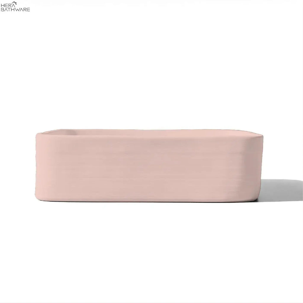 nood co. Cast Basin - Wall Hung (Blush Pink) | Hera Bathware