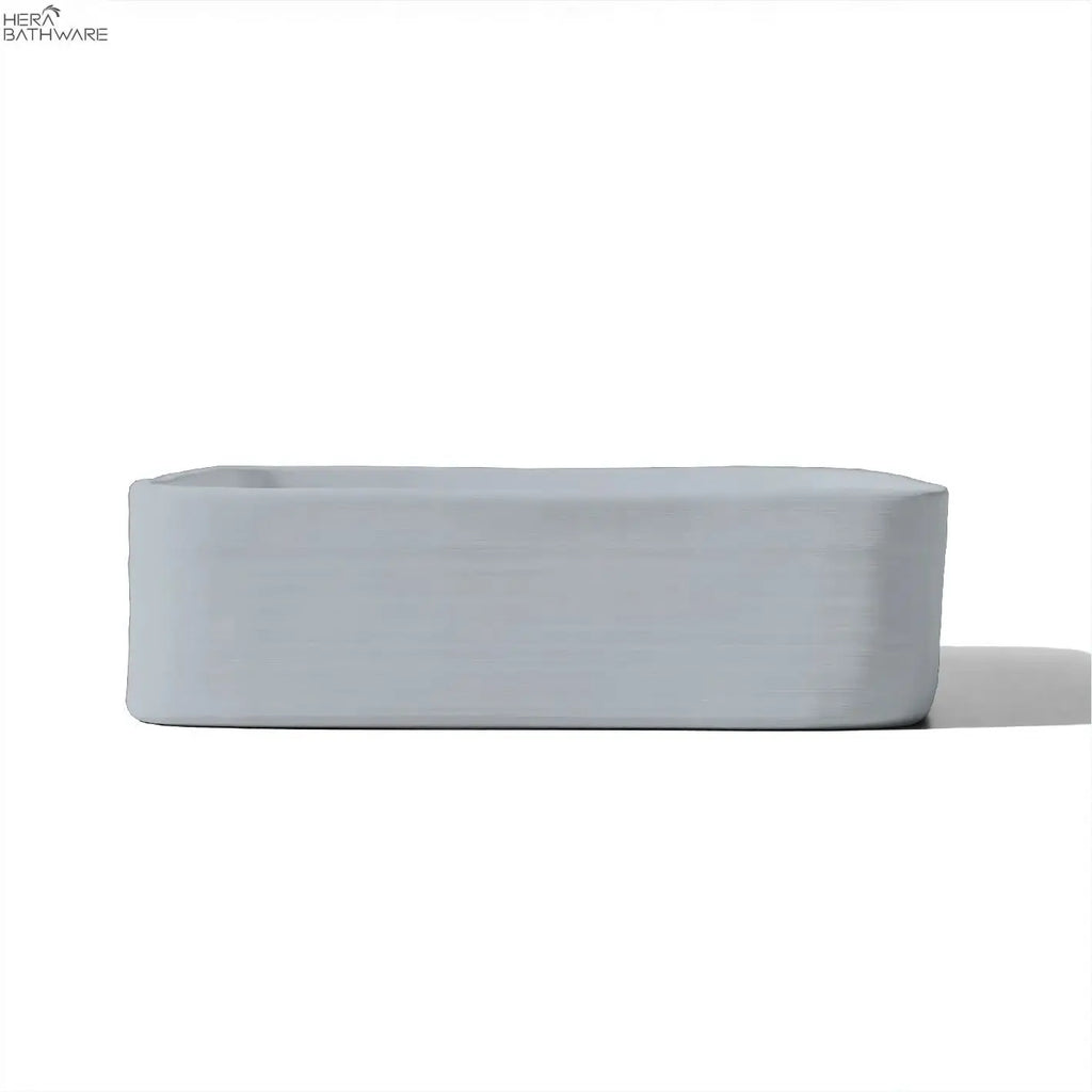 nood co. Cast Basin - Wall Hung (Powder Blue) | Hera Bathware