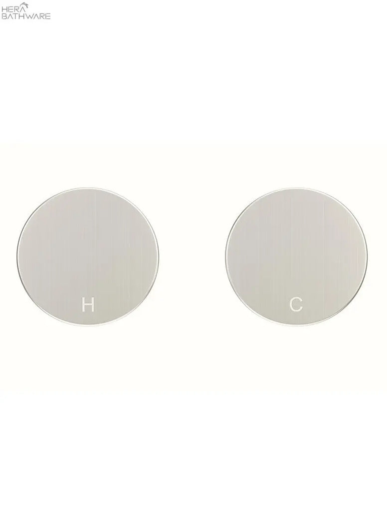 Meir Circular Wall Taps - Polished Chrome | Hera Bathware