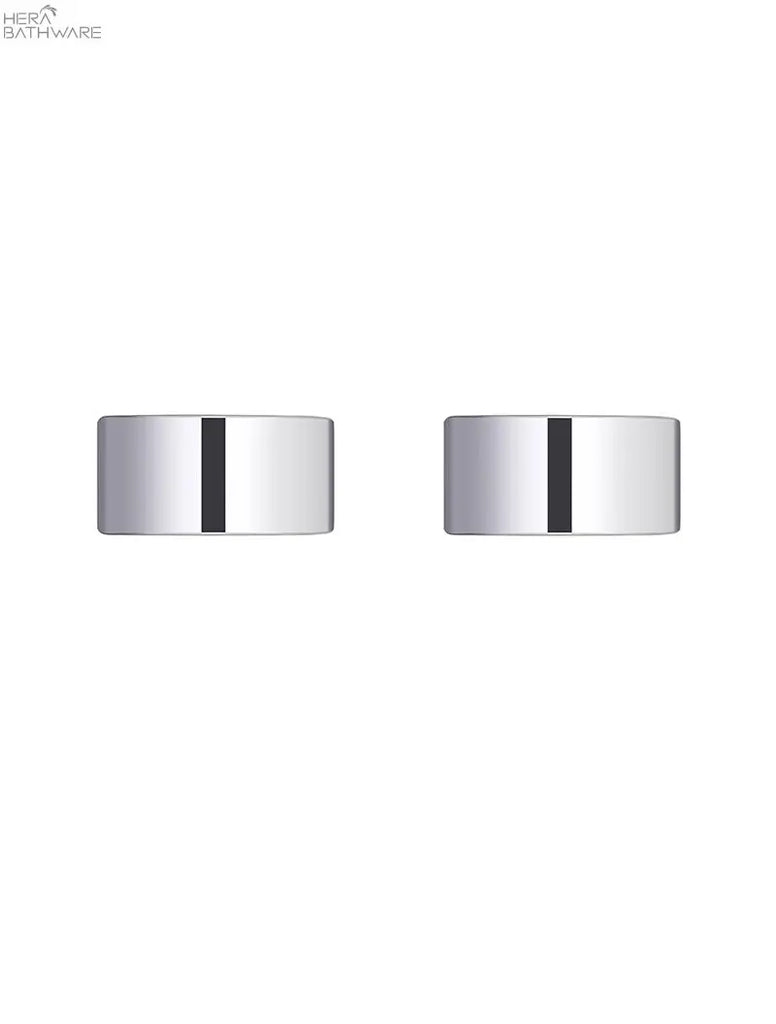 Meir Circular Wall Taps - Polished Chrome | Hera Bathware