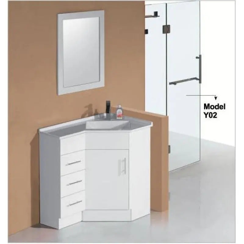 Sunny Group Corner Vanity Drawers on Left- 900mm 805.00 at Hera Bathware