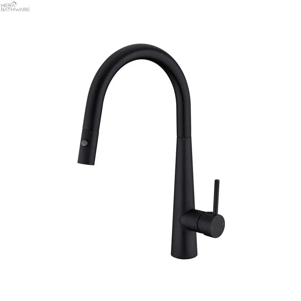 Nero DOLCE Pull-Out Sink Mixer with Vegie spray function - Matte Black  at Hera Bathware