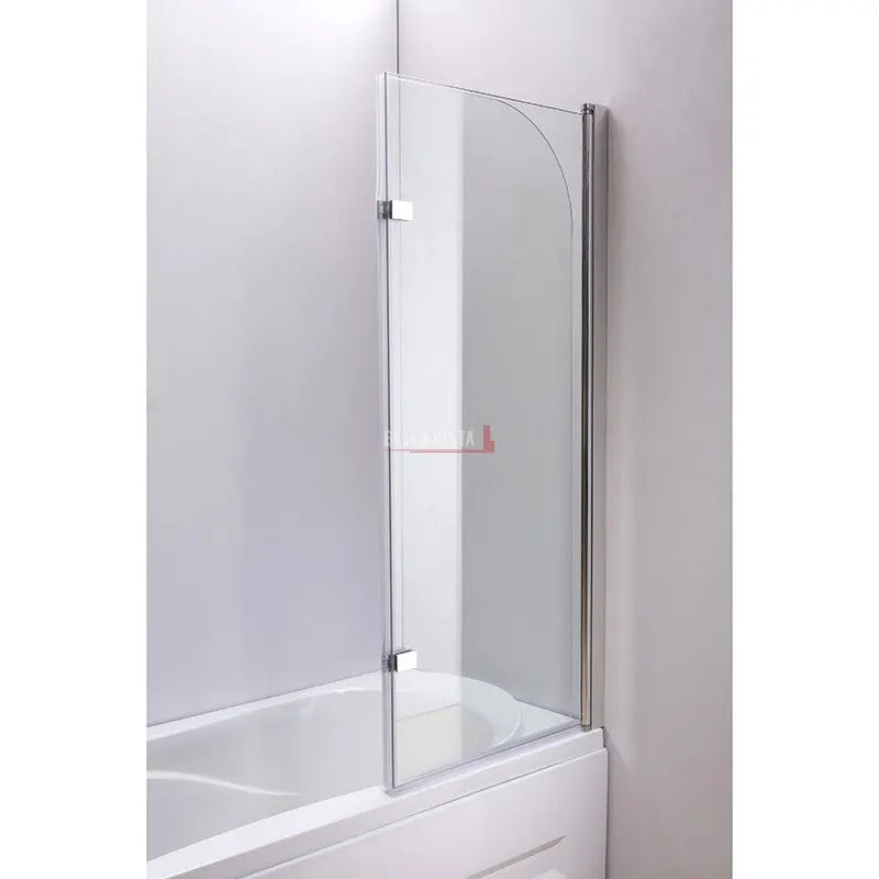 Hera Bathware Fully Frameless - Over Bath - Every Day Fixed and Swing Bath Screen - 1000mm  at Hera Bathware