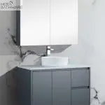 Sunny Group Gloss White Shaving Cabinet | 600-1500mm | Hera Bathware