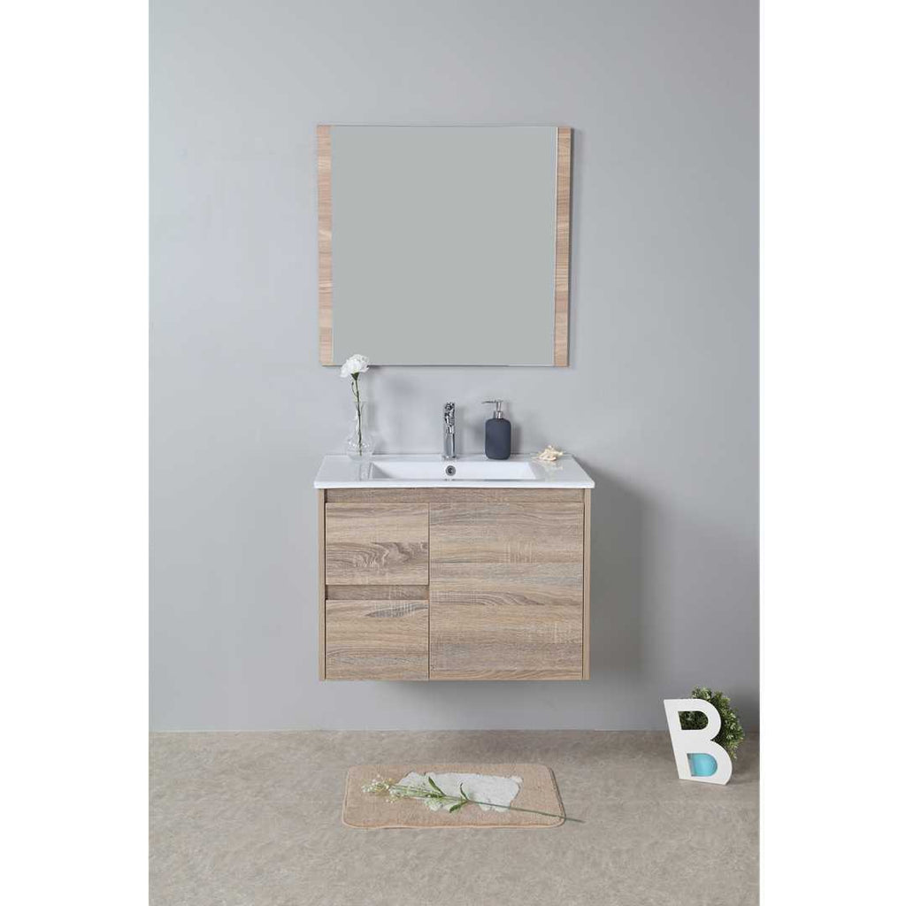 Aulic Grace Timber Look Wall Hung Vanity 600mm 485.00 at Hera Bathware