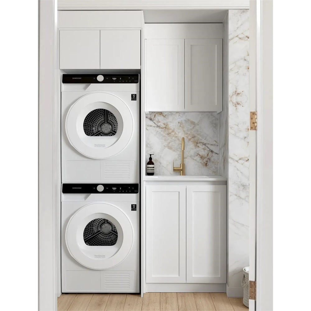 Otti Hampton Satin White Laundry Kit | 1305*600*2100mm | Hera Bathware