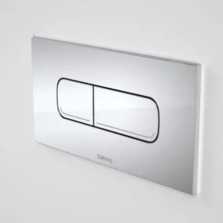 Caroma-237078S-INVISI SERIES II® Oval dual flush Plate & Buttons (METAL ...