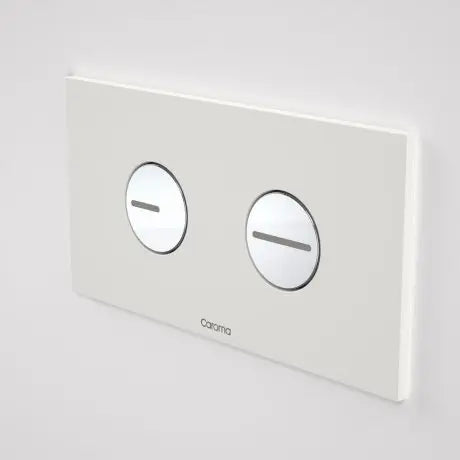 Caroma INVISI SERIES II® Round dual flush Plate & Buttons (PLASTIC) 218.03 at Hera Bathware